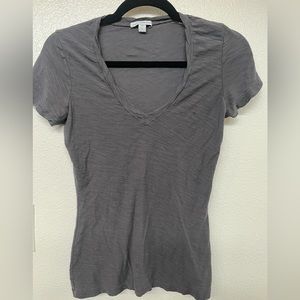 James Perse 100 % Cotton T-Shirt. Size Small, Color Carbon (dark grey). Casual